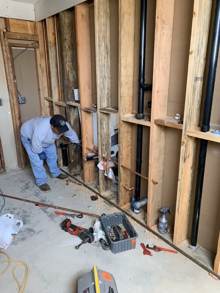 Commercial rough-in plumbing for Gas Line Repair in East Lawn